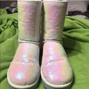 Limited Edition Iridescent Uggs (White Sequins)💎